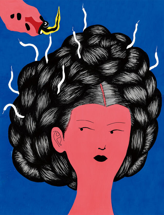 얹은머리 ( Eonjeun hair)